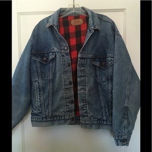 flannel lined denim jacket womens
